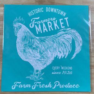 Chalk Couture Farmer's Market - size D Transfer - NEW in package
